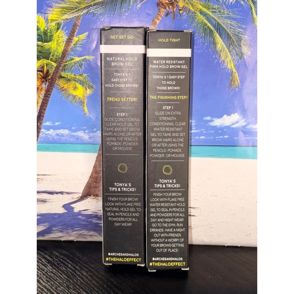 Arches & Halos Brow Gel Duo Clear Natural Hold & Water Resistant Firm Hold 3mL